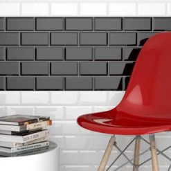 Wandtegel Metro Zwart 7,5x15 Cm 0,5 M² 5 Wandtegel Metro Zwart 7,5x15 Cm 0,5 M² -Badkamer Winkel 123 3065