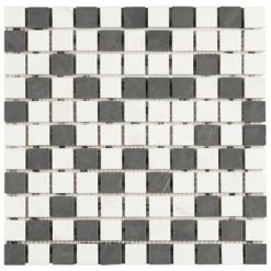 Mozaiek Wit/Zwart/Grijs 30x30cm 5 Mozaiek Wit/Zwart/Grijs 30x30cm -Badkamer Winkel 123 3143