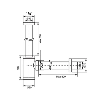 Tiger Design Bekersifon 5/4 RVS 3 Tiger Design Bekersifon 5/4 RVS - Afbeelding 3