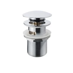 Sanivesk Afvoerplug Click Rond Chroom Met Overloop