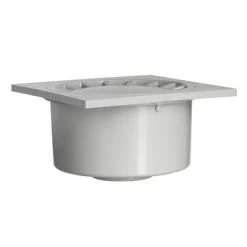 Martens Vloerput Onderuitlaat 20x20 Cm Ø75 Mm