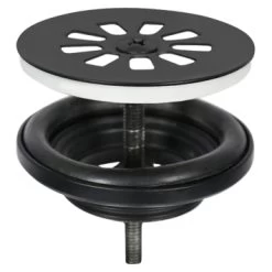 Differnz Afvoerplug Voor Fontein Mat Zwart