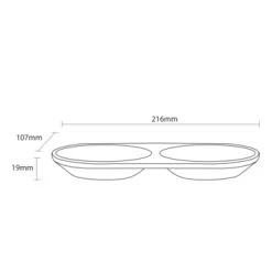 Sealskin Zeepbakje Conical Porselein Blauw -Badkamer Winkel 123 394