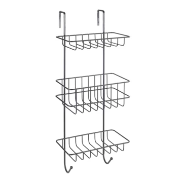 Wenko 3-laags Doucherek Revigo Zwart 2 Wenko 3-laags Doucherek Revigo Zwart - Afbeelding 2