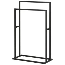 Sealskin Carré Handdoekrek Vrijstaand Zwart -Badkamer Winkel 123 405