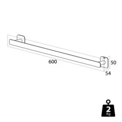 Tiger Handdoekrek Colar RVS -Badkamer Winkel 123 417