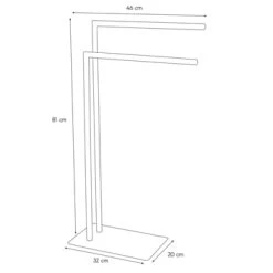 Sealskin Handdoekrek Tube Metaal Chroom -Badkamer Winkel 123 424