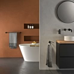 Tiger Handdoekhouder Urban Dubbel Zwart -Badkamer Winkel 123 434