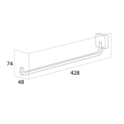 Tiger Handdoekrek Impuls RVS -Badkamer Winkel 123 440