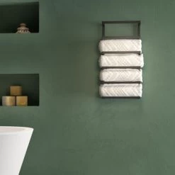 Sealskin Carré Handdoekrek Groot Zwart -Badkamer Winkel 123 444