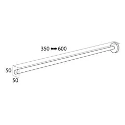 Tiger Telescopisch Handdoekrek Boston RVS -Badkamer Winkel 123 476