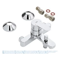 Grohe Badkraan Start Edge Chroom 15 Cm -Badkamer Winkel 123 48