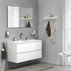 Tiger Karlo Badkamermeubel 120 Cm Hoogglans Wit Met Wastafel Hoogglans Wit 14 Tiger Karlo Badkamermeubel 120 Cm Hoogglans Wit Met Wastafel Hoogglans Wit -Badkamer Winkel 123 5