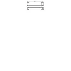 Haceka Handdoekrek Edge Chroom -Badkamer Winkel 123 505