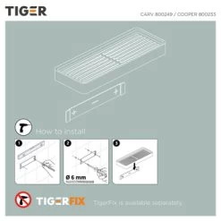 Tiger Planchet Cooper 28 Cm RVS/zwart 12 Tiger Planchet Cooper 28 Cm RVS/zwart -Badkamer Winkel 123 531