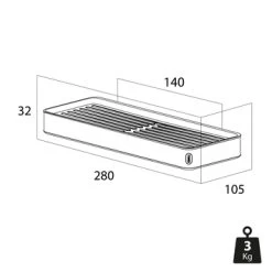 Tiger Planchet Cooper 28 Cm RVS/zwart 13 Tiger Planchet Cooper 28 Cm RVS/zwart -Badkamer Winkel 123 532