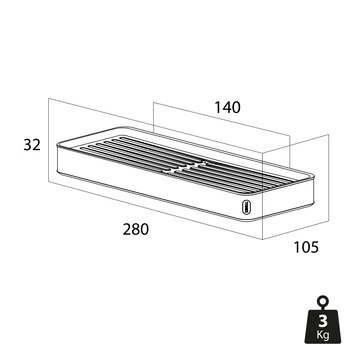 Tiger Planchet Cooper 28 Cm RVS/zwart 7 Tiger Planchet Cooper 28 Cm RVS/zwart - Afbeelding 7