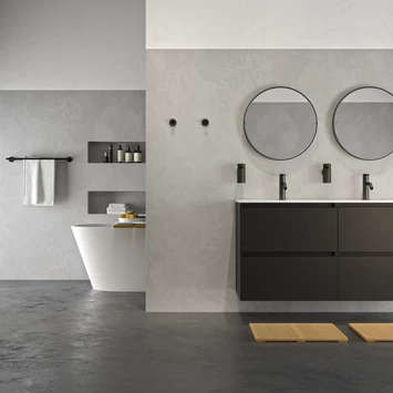 Tiger Handdoekhouder Noon Dubbel Zwart 4 Tiger Handdoekhouder Noon Dubbel Zwart - Afbeelding 4