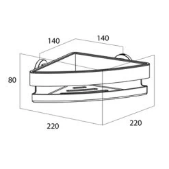 Tiger Noon Hoek Douchemand 22 X 8 X 22 Cm Chroom 10 Tiger Noon Hoek Douchemand 22 X 8 X 22 Cm Chroom -Badkamer Winkel 123 568