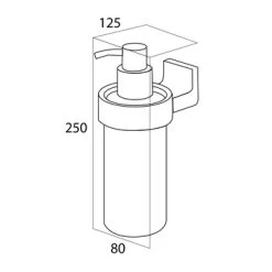Tiger Zeepdispenser Ontario Hangend Chroom -Badkamer Winkel 123 627