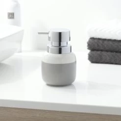 Sealskin Zeepdispenser Sphere Lichtgrijs Keramiek -Badkamer Winkel 123 641