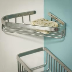 Tiger Zeepbakje Exquisit Voor Hoek Hangend RVS -Badkamer Winkel 123 679