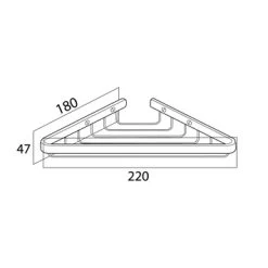 Tiger Zeepbakje Exquisit Voor Hoek Hangend RVS -Badkamer Winkel 123 681