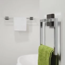 Tiger Zenna Handdoekring Chroom/wenge -Badkamer Winkel 123 719