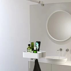 Tiger Douchemand Voor Douchewand 2-store Wit -Badkamer Winkel 123 740