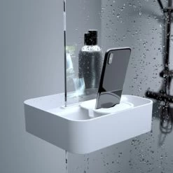 Tiger Douchemand Voor Douchewand 2-store Wit -Badkamer Winkel 123 742