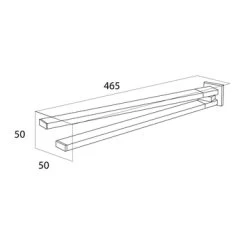 Tiger Handdoekrek Items Met Draaibare Armen RVS -Badkamer Winkel 123 749