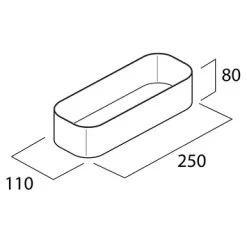 Tiger Wandrek/douchemand 2-store 25cm Wit -Badkamer Winkel 123 797