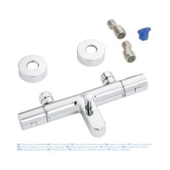 Grohe Thermostatische Badkraan Precision Joy Chroom 15 Cm 6 Grohe Thermostatische Badkraan Precision Joy Chroom 15 Cm -Badkamer Winkel 123 87
