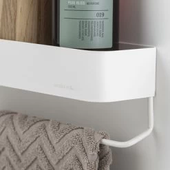 Sealskin Brix Wandrek Met Handdoekrek 55 Cm Wit -Badkamer Winkel 123 911