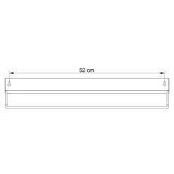 Sealskin Brix Wandrek Met Handdoekrek 55 Cm Wit -Badkamer Winkel 123 915