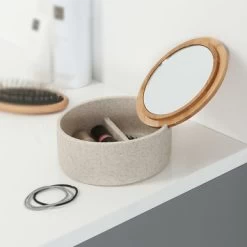 Sealskin Spiegeldoosje Grace Zand -Badkamer Winkel 123 925