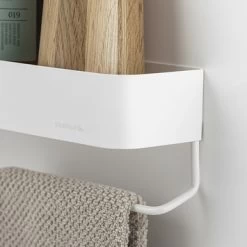 Sealskin Brix Wandrek Met Handdoekrek 35 Cm Wit -Badkamer Winkel 123 933