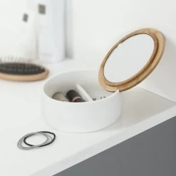 Sealskin Spiegeldoosje Grace Wit -Badkamer Winkel 123 944