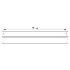 Sealskin Brix Wandrek Met Handdoekrek 55 Cm Zwart 17 Sealskin Brix Wandrek Met Handdoekrek 55 Cm Zwart -Badkamer Winkel 123 948