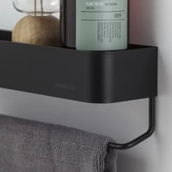 Sealskin Brix Wandrek Met Handdoekrek 55 Cm Zwart 21 Sealskin Brix Wandrek Met Handdoekrek 55 Cm Zwart -Badkamer Winkel 123 952