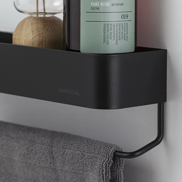 Sealskin Brix Wandrek Met Handdoekrek 55 Cm Zwart 7 Sealskin Brix Wandrek Met Handdoekrek 55 Cm Zwart - Afbeelding 7