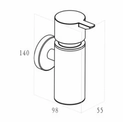 Marho Zeepdispenser Luxor Brons Koper -Badkamer Winkel 123 963